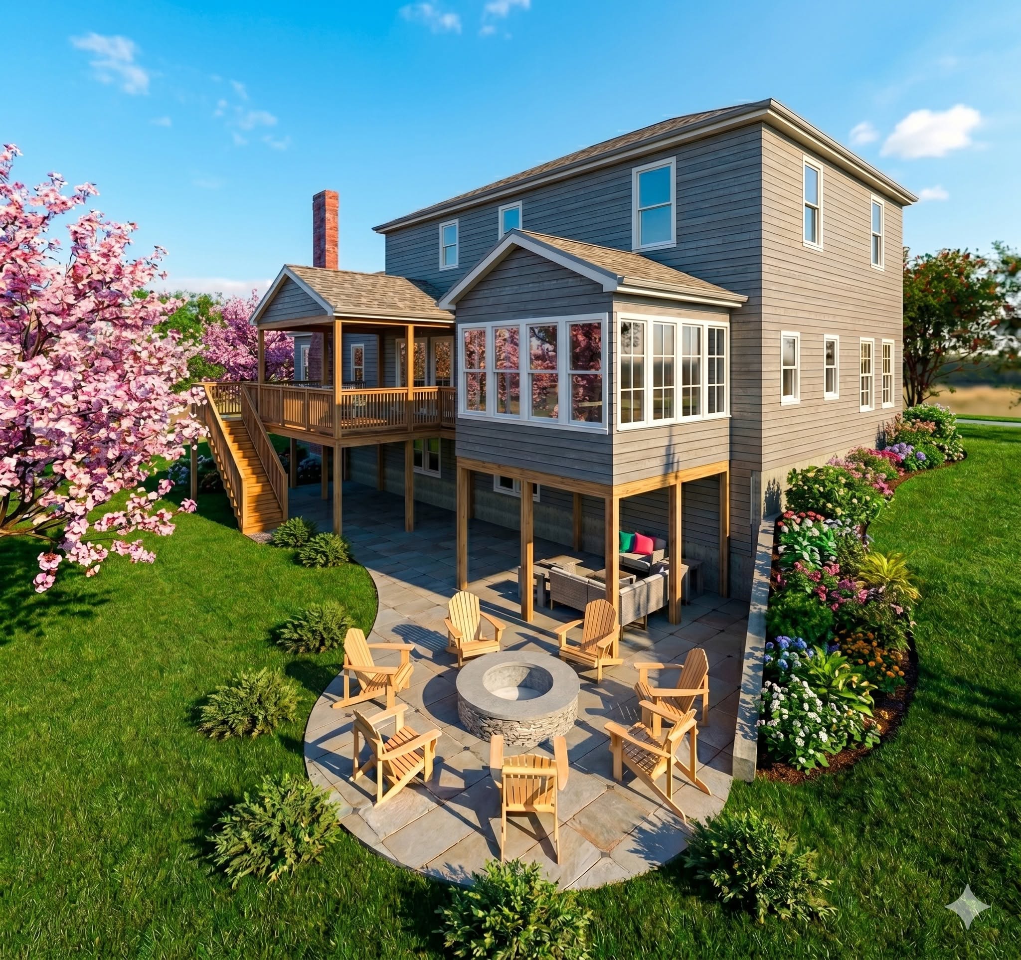 Interior or exterior 3D architectural visualization