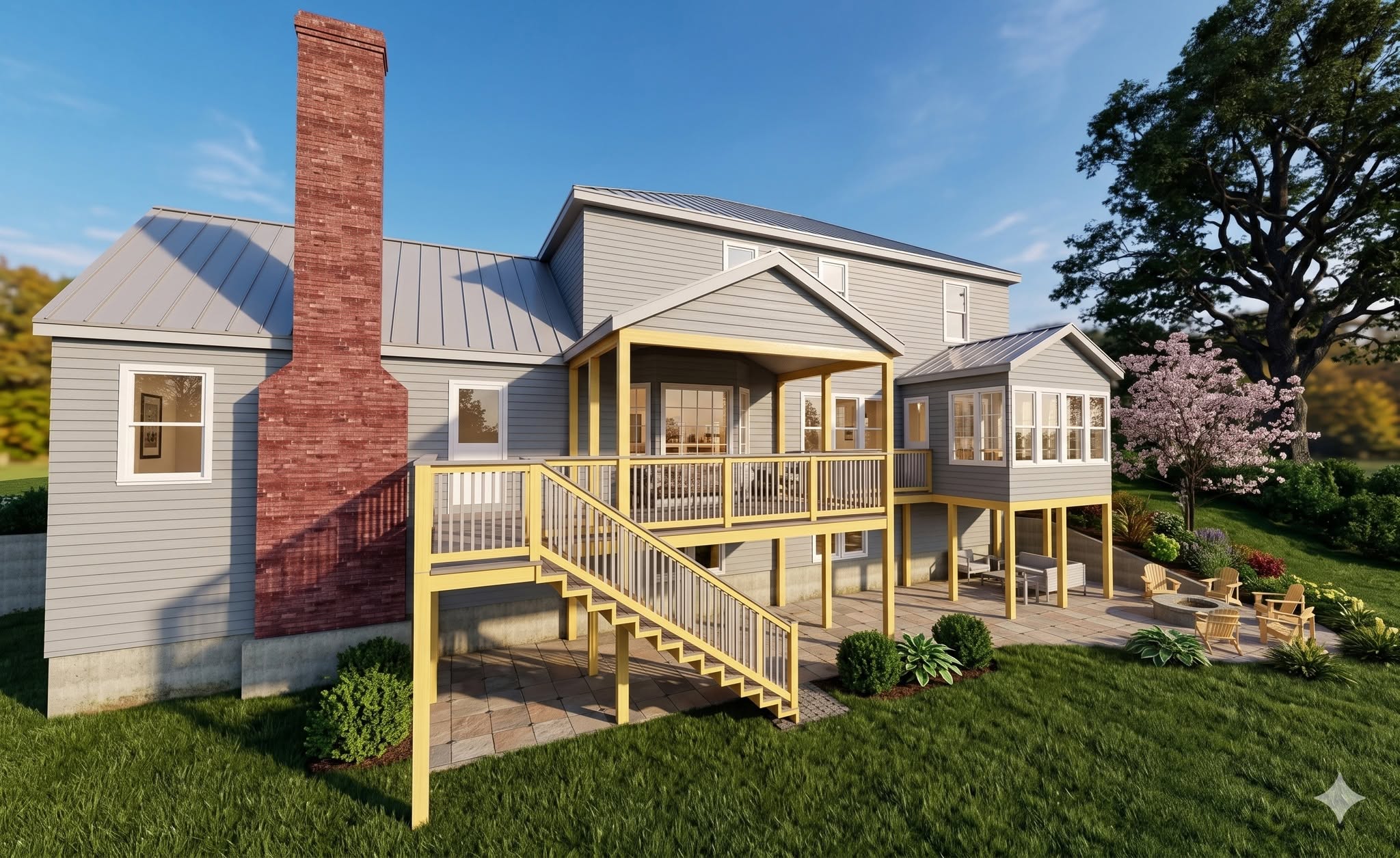 3D residential addition rendering